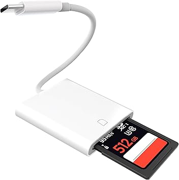 SD Card Reader USB C Micro SD Card, USB-C Type C TF Memory Card Camera Reader